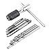 9PCS/Set Screw Taps Tâ€‘Shaped Wrench Twist Drill Bits Threading Tapping Hand Tool Kit, Tap