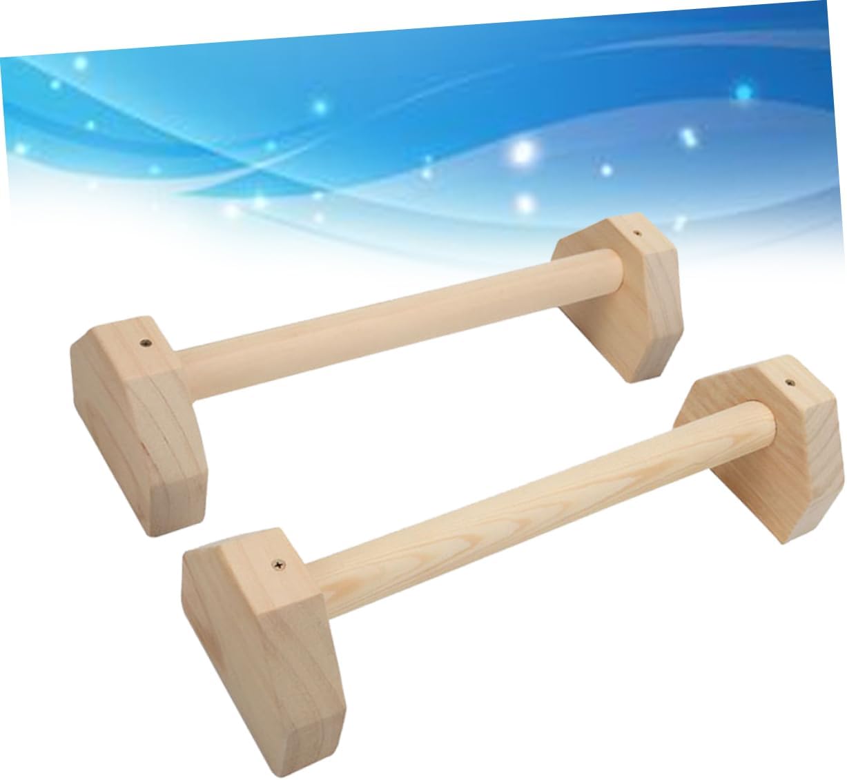 Muscle Exercise Equipment Strength Training Device Wooden Push-up Handles for Floor Home Fitness Equipment Horizontal Bar