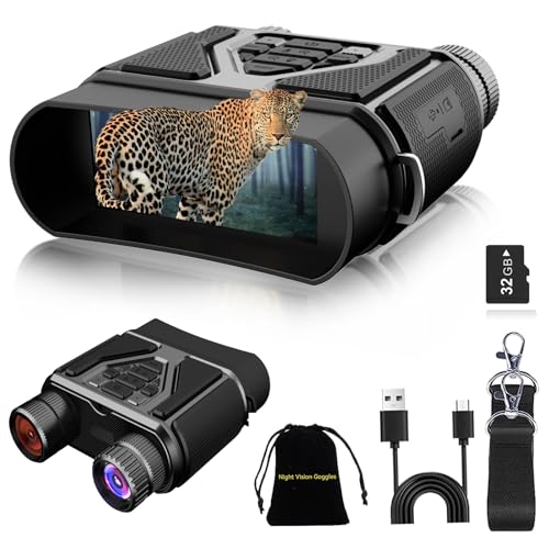 Nachtsichtgerät Jagd Enthält eine 32 GB-Speicherkarte Fernglas mit Kamera Fernglas mit Nachtsicht Eignet Sich sehr gut für Camping, Jagd und Nachtbeobachtung EIN Tolles Geschenke für Männer(Schwarz) Nachtsichtgerät Jagd Enthält eine 32 GB-Speicherkarte Fernglas mit Kamera Fernglas mit Nachtsicht Eignet Sich sehr gut für Camping, Jagd und Nachtbeobachtung EIN Tolles Geschenke für Männer(Schwarz)