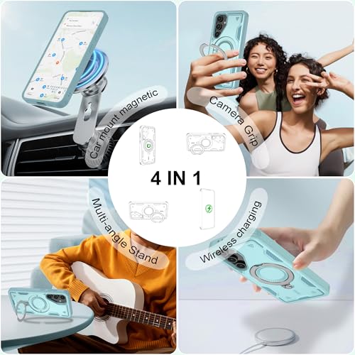 Coque Samsung S23 Plus Magsafe bleu clair anti-rayures et choc - 5