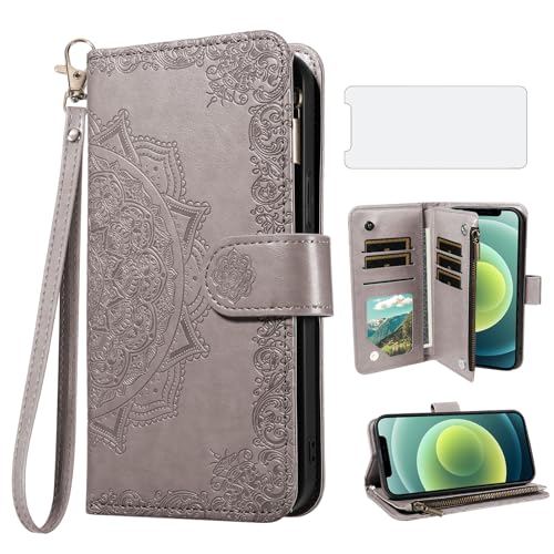 Coque iPhone 12 anti-choc avec vitre en verre trempé pour éviter les écrans brisés