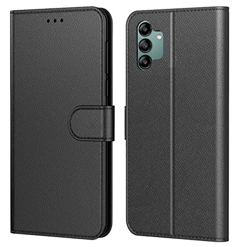 Tenphone Coque pour Samsung Galaxy A04S / A04, Coque Samsung A04S,Etui Protection Housse Premium en Cuir PU, [Emplacements Cartes], Pochette Flip Case Compatible avec Galaxy A04S / A04 Book (Noir)