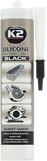K2 Hochtemperatur Silikon, Dichtmasse, Dichtsilikon, hochtemperaturbeständig bis +350°C, schwarz, 300g