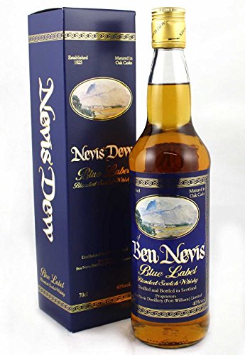 Ben Nevis Dew BLUE LABEL Blended Scotch Whisky 40% - 700 ml in Giftbox Cover