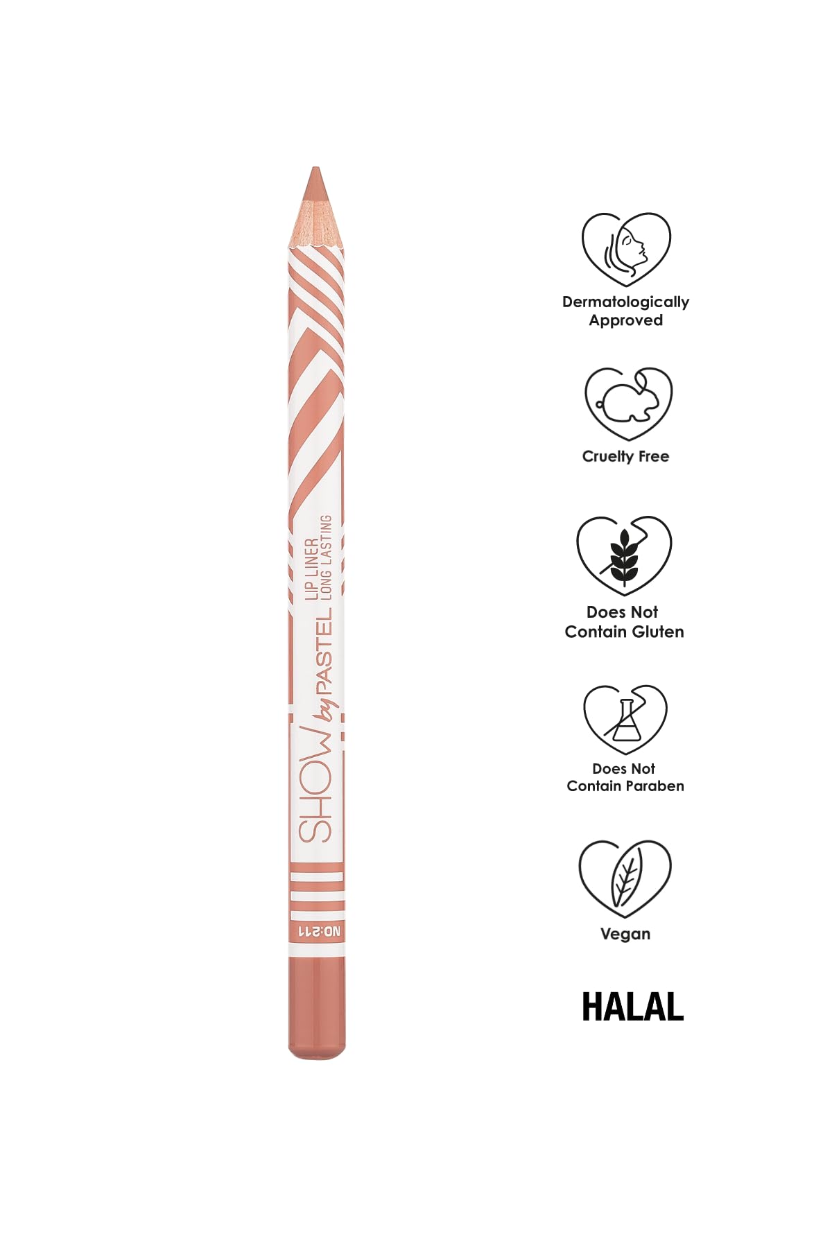 Pastel Show By Pastel Lip Liner 211 1.14g