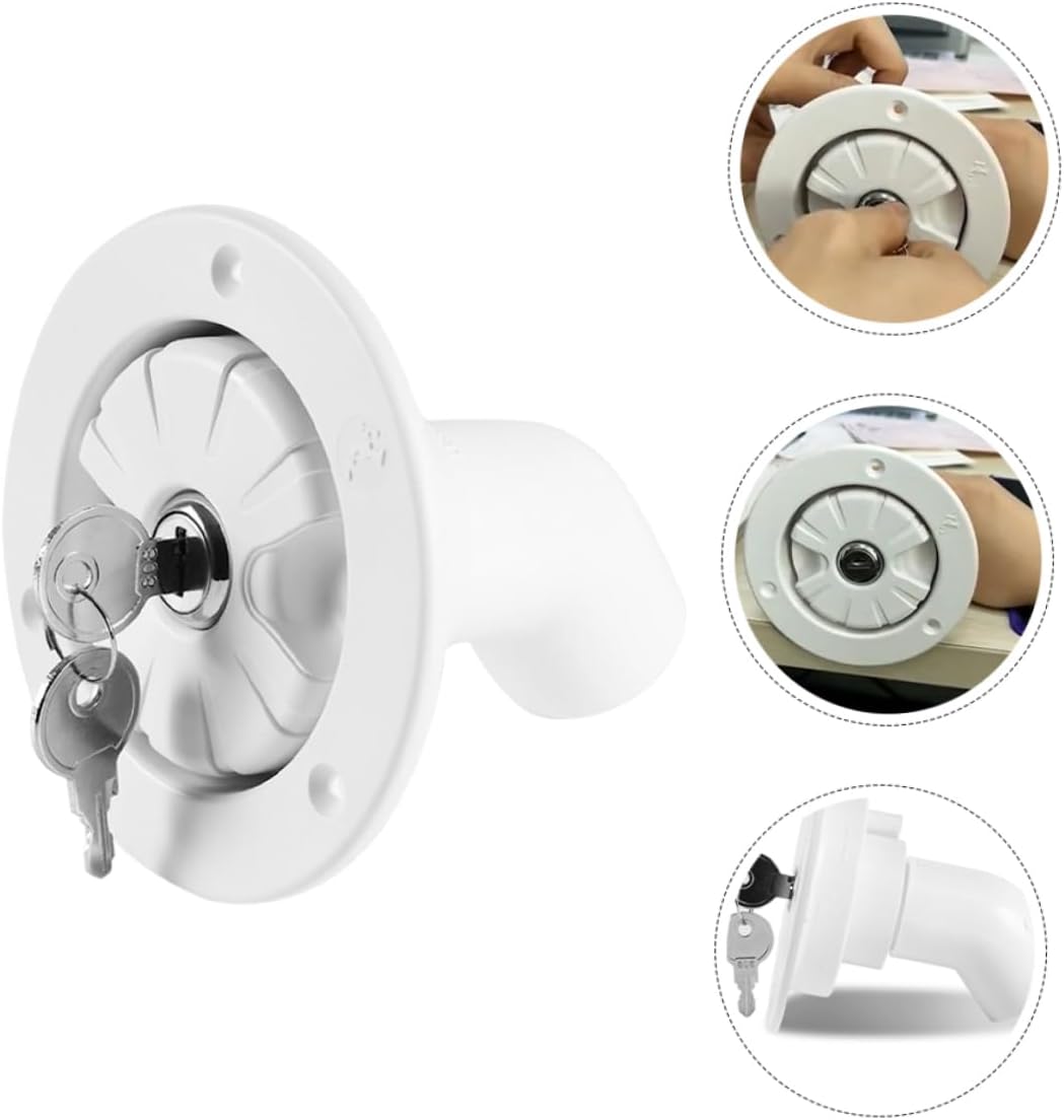 1set Rv Water Fill Inlet Cap Gravity Feed for Motorhomes and Trailers Stylish Design
