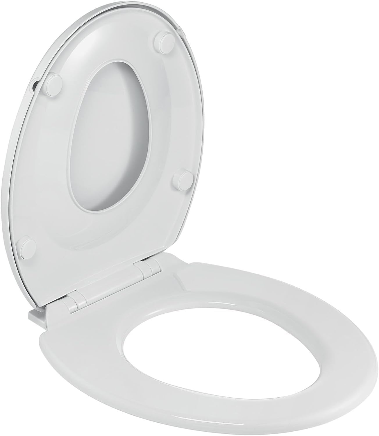 Wirquin Abattant WC Néon Thermoplastique Forme U Blanche Avec Charnières Lock
