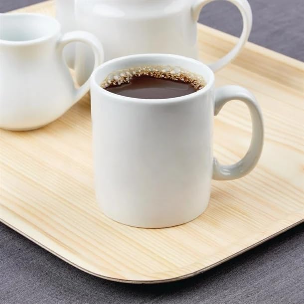 Olympia 2827 Hotelware Hotelware Porcelain Mugs White - Chip Resistant - 12 Pack - 280 ml