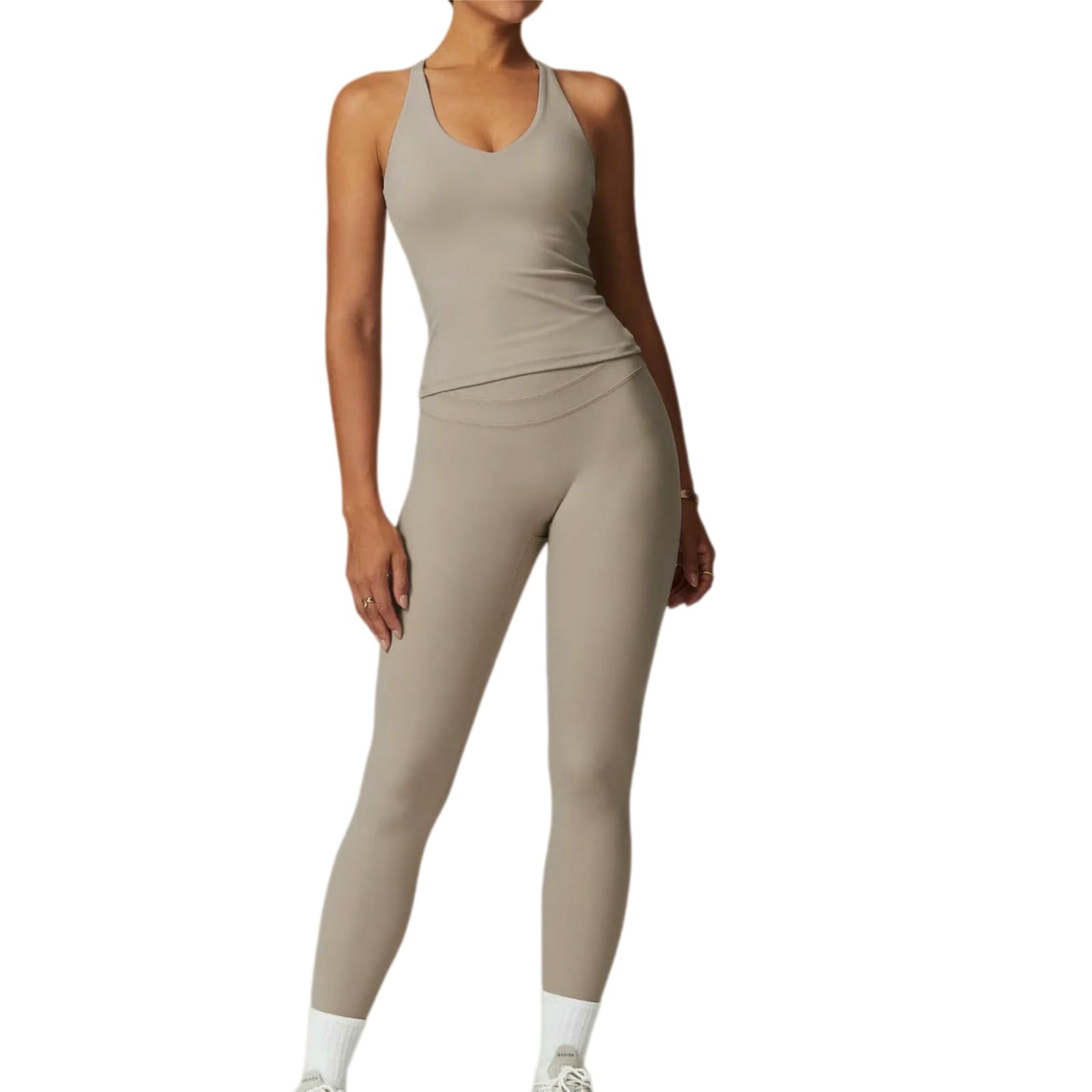 Conjunto Deportivo de Yoga para Mujer, Conjunto Deportivo, Sujetador Deportivo, Leggings de Gimnasio, ropa-21-METRO