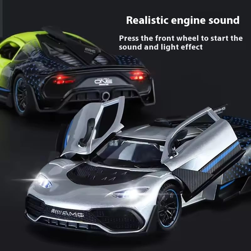 Image of Alokik Enterprise Marcades Benz AMG One Supercar Alloy 1:32 Scale Model Die-cast Metal Car Scale Model Pull-Back Toy car with Light & Sound Best Gifts Toys Kids【Color As Per Stock】