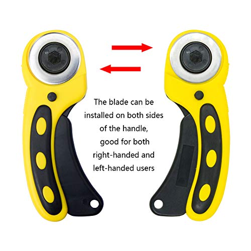 image for WORKLION 45mm Rotary Cutter Set: Ergonomic Rotary Cutter with Safety L