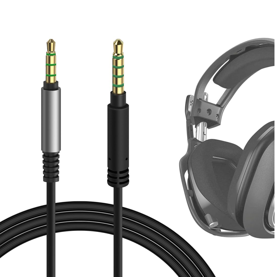 Geekria QuickFit Audio Cable Compatible with Astro A40 tr, A40, A30