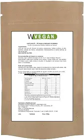 WVegan Leite em Pó de Arroz Vegano, 500g, Sem Glúten, Rico em Vitaminas, para Bebidas e Receitas, Sabor Natural