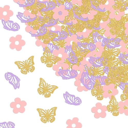 QZKJQDD Schmetterling Konfetti, 100 Stück Geburtstagsdeko,...