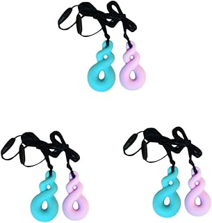 Toyvian 6 Peças Brinquedos Aldult Brinquedos Infantis Brinquedos Para Crianças Adultos Colar De Brinquedos De Mastigar Para Crianças Brinquedos De Bebê Colar De Mastigar Para Colar De