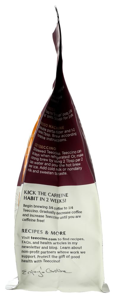 Teeccino Mediterranean Herbal Coffee - Hazelnut - Medium Roast - Caffeine Free - 11 Oz (Pack of 6)