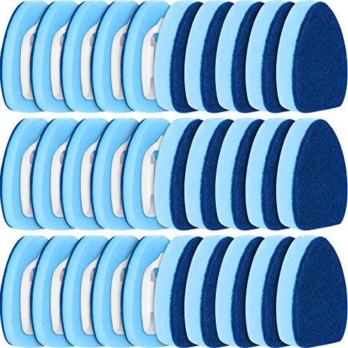 30 Pcs Dish Wand Refills Sponge Heads Heavy Duty Soft Dish Scrubber Sponges For Dishes, Non Scratch Dishwand Replacement Heads Dishwand Sponge Refills Household Cleaning Sponges For Kitchen, Blue #TOP28