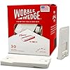 The Original Wobble Wedge Flexible Plastic Shims, Multi-Purpose Leveling Shim for Home Improvement, Furniture & Toilet Leveler, White Plastic Wedges for Tables, Wood Floors & Tile, Made in USA, 30Pack