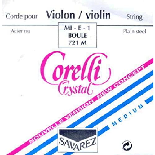 Corelli Cordes Violon Crystal Mi Acier avec boule Medium 721M Cover