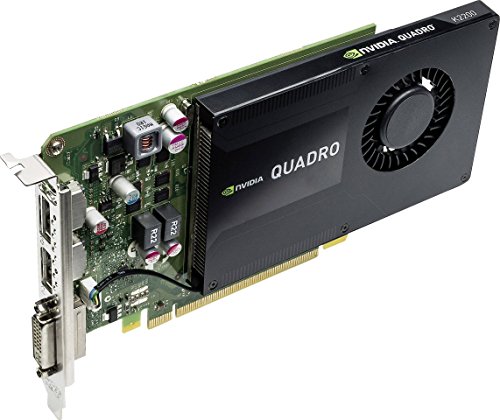 PNY VCQK2200-PB Nvidia Quadro K2200 Scheda Grafica Professionale, 4 GB, GDDR5, PCI-Express 4K 2 x DP + DVI
