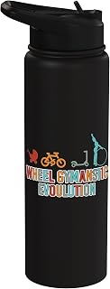 Wheel Gymnastics for Girls, Women, Youth and Men Stainless Steel Insulated Water Bottle
