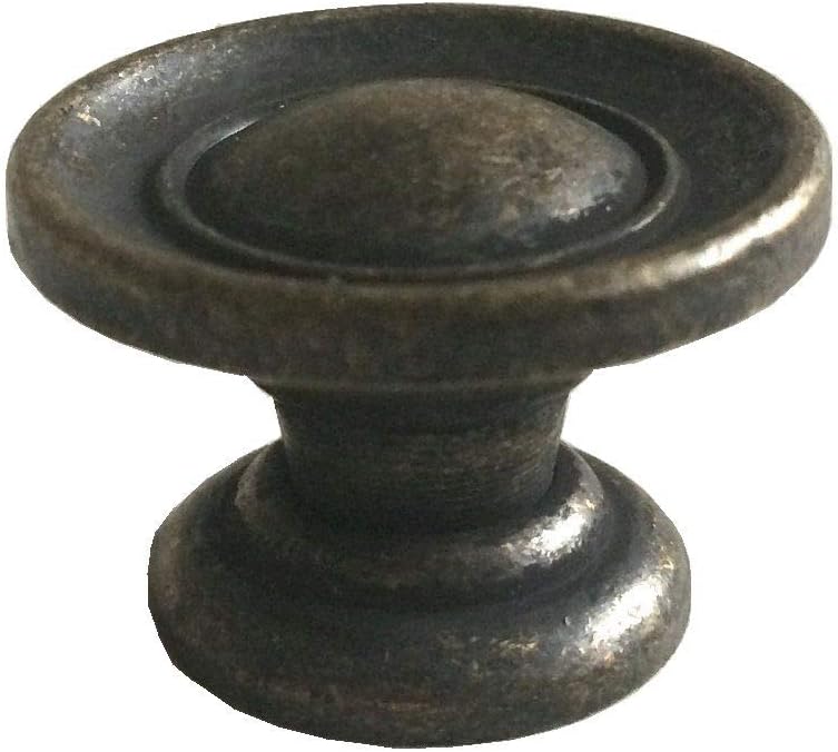 3.5" C-C Bail Drawer Pull Drop Swing Handles Dark Antique Bronze Ring Cabinet Knob Hardware Vintage Look 3 1/2" Centers (Smaller Bail- C-C: 3.5" (89 mm))