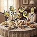 Huwena 6 Pcs Ramadan Decorations Eid Mubarak Table Decor Wooden Tall Standing Islamic Sign Eid Al Fitr Mubarak Table Decoration Set Ramadan Tabletop Decor for Muslim Party Tabletop Decoration Home