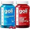Goli Power Wellness Duo for Stress & Wellness Support Apple Cider Vinegar & Ashwagandha Gummies with Vitamin B12 & Vitamin D, Gluten-Free, Vegan, Non-GMO & Gelatin-Free