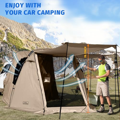 Carpa de coche KAMPKEEPER SUV con toldo para camping miniatura 2