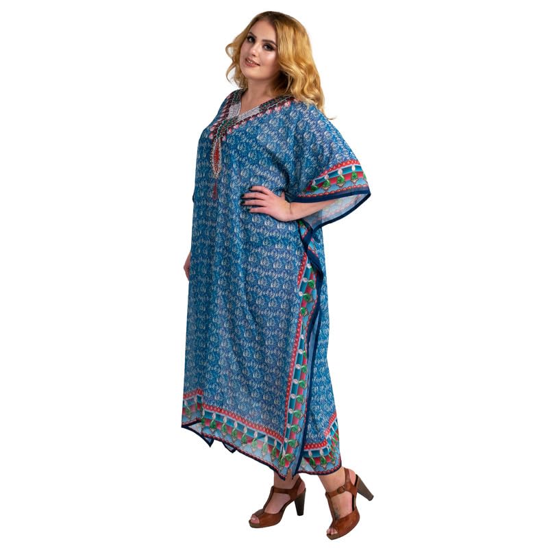 Image of Miss Lavish London Women's Kaftan- Kaftan Dress for Casual, Party, Evening, Vacation and Everyday Wear