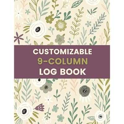 Customizable 9-Column Log Book (8.5 x 11 Inches)
