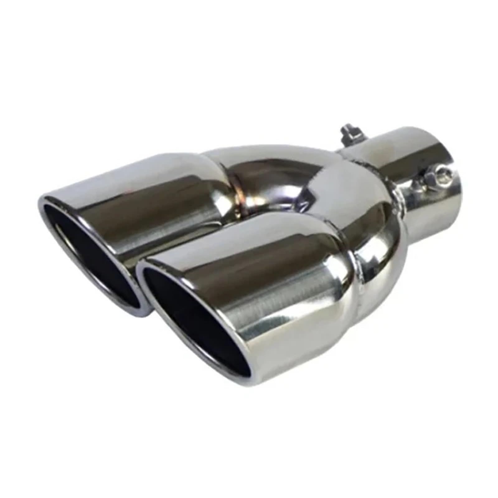 Pasuje do Hyundai ix35 pasuje Kia końcówka rury wydechowej podwójny wylot tłumika rura wydechowa uniwersalny układ wydechowy dysza samochodowego Tłumik do auta(58mm Silver Straight)