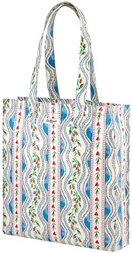 Cath Kidston Cream Darling - Bolsa de libros brillante con refuerzo, talla única, Color crema