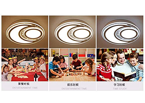 Plafonnier LED Stars Lune 30W Blanc Chaud pour Chambre Enfant 50Cm