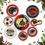 ROHSCE Magnetic Gears Toy Set 8 PCS, Gear Toys for Toddlers 1-3 with Music & Light, Educational STEM Learning Fun Fridge Magnets for Kids, Toddler Electric Spinner Toys Gift for Boys Girls