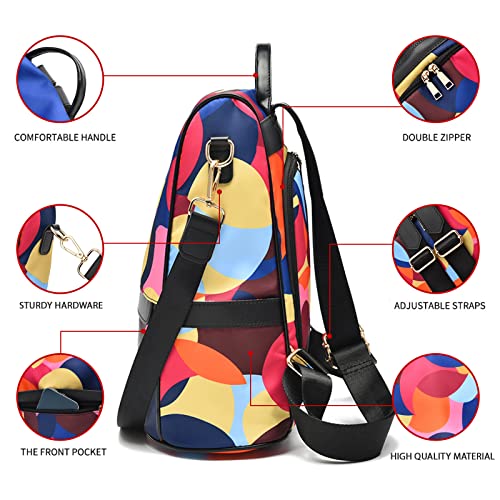 Image of CHERUTY Women Backpack Purse Nylon Anti-theft Fashion Casual Lightweight Travel Shoulder Bag