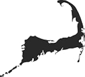 Cape Cod Vinyl Decal - 5 Inches - for Cars, Trucks, Windows, Laptops, Tablets - Outdoor-Grade 2.5mm Thick Vinyl - Matte Black