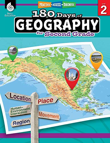180 Days of Geography for Second Grade: Practice, Assess, Diagnose