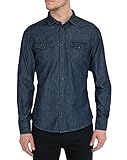diesel jeanshemd herren schwarz Brusttaschen mt Klappe und Druckknopf