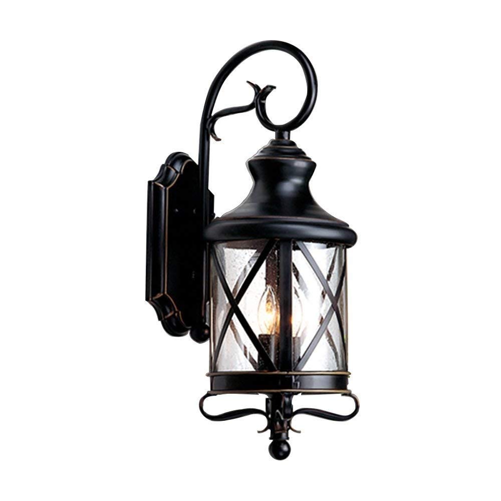 Lanterne de plein air en alliage d'aluminium luminaire étanche pour jardin et balcon rustique