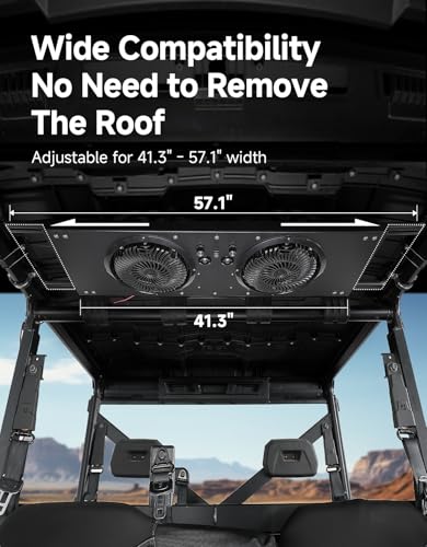 Image of KEMIMOTO UTV Fan Compatible with Polaris Ranger, RZR XP 1000 2024+,Defender