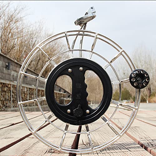 Enrouleur de fil de cerf-volant robuste argent 28 cm haute précision