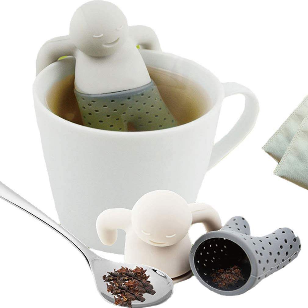 Infusore tè Silicone Creativo con Filtro Ghianda, set da 2 Pezzi delle Migliori Forniture in Ufficio e in Cucina