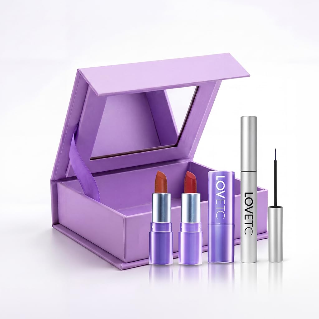 The Glam Make Up Kit | Eye Can Demi Matte Waterproof Eyeliner, Matte & Gloss Lipstick Minis | Transfer-Proof, Long-Lasting Eye & Lip Combo Set | LBD, Mocha Mirage & Red Wedding | Set of 3-image-20