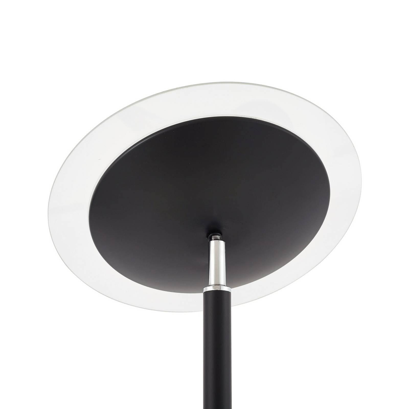 Lindby LED Stehlampe, Deckenfluter dimmbar verstellbarer Lesearm Standleuchte Metall Standlampe Wohnzimmerlampe Leselampe
