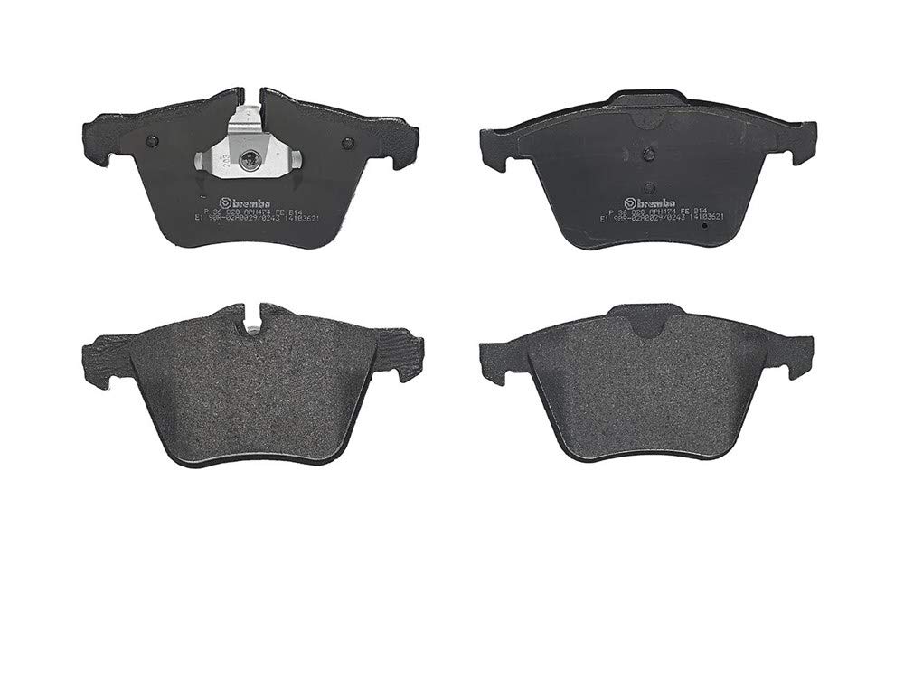 Brembo Schwarz P36028 Vordere Bremsbeläge, Anzahl 4