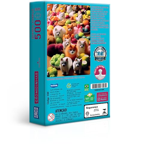 IA CÃOMIDINHAS - QUEBRA-CABEÇA - 500 PEÇAS NANO - TOYSTER BRINQUEDOS