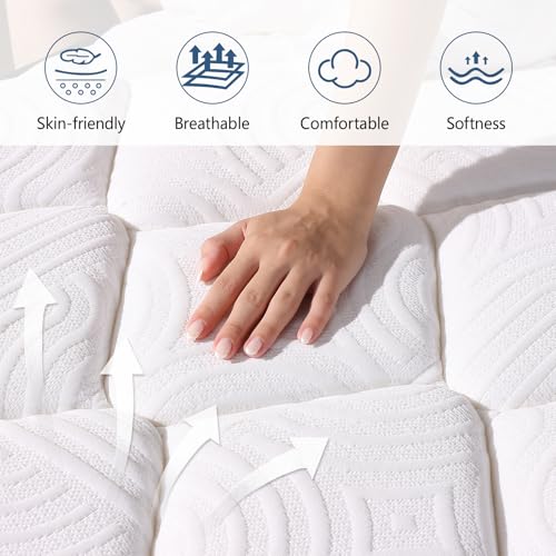 Queen Size Mattress, 10 Inch Hybrid Memory Foam Queen Mattress in a Box, Pressure Relief, Medium Firm, CertiPUR-US