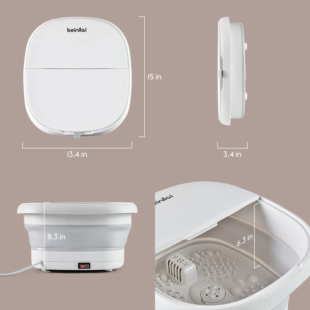 beinilai folding foot bath tub