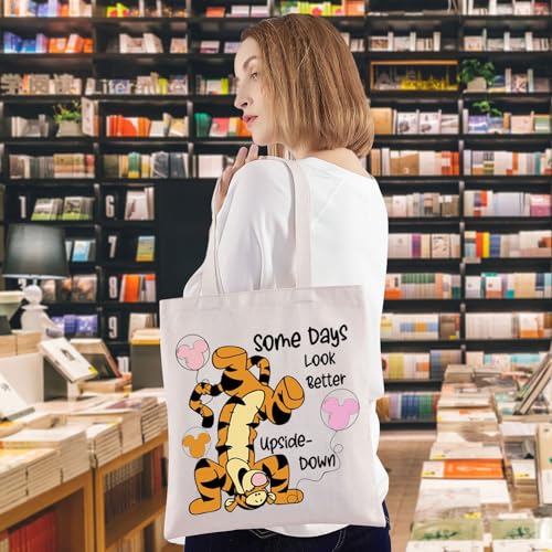 WZMPA Funny Tiger Cosmetic Makeup Bag - Tiger Inspired Gift, Zipper Pouch Bag - 23cm x 17cm, Some Days Tiger Tg - Image 3